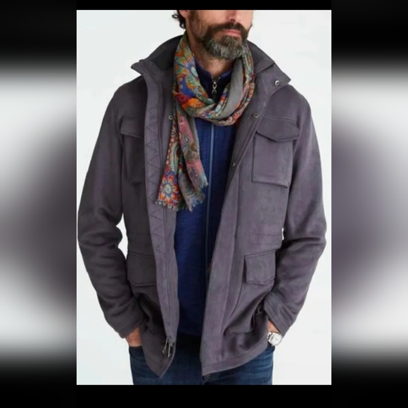 Robert Graham 4 Pockets Field Jacket Dark Gray Size L